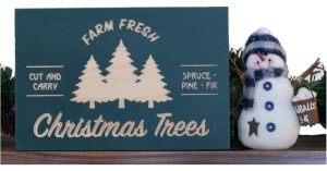Christmas Tree Farm wooden winter sign
